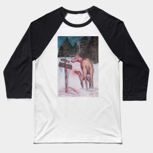 Rudolph Fawn Baseball T-Shirt